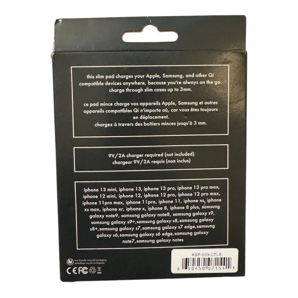 KATE SPADE PHONE CHARGING PAD 15W WIRELESS  MAGSAFE LEOPARD ROUND - NIB - Picture 2 of 2
